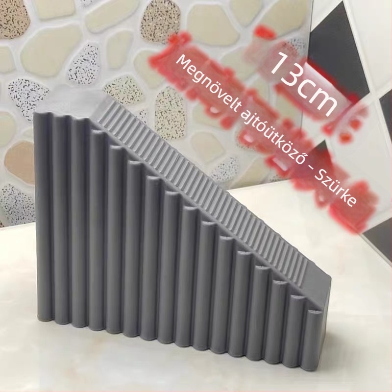 13 hüvelykes gumis ajtóstopper ék, fúrás nélkül, szélálló, ütközés elleni védelem