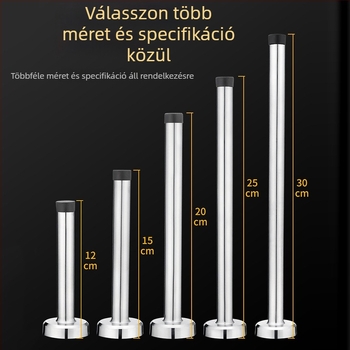Rozsdamentes acélból készült, hosszabbított ajtóstop fúrás nélkül – otthoni ajtóvédő
