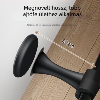 Szilikon ajtóstop szívófejjel – fúrás nélkül, önadhézív, csendes ütésvédő párna ajtókhoz és ablakokhoz (fürdőszoba/wc)
