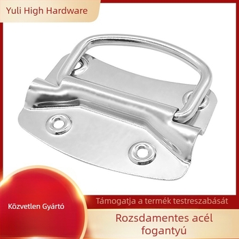 Rozsdamentes acél gyűrűs fogantyú dobozokhoz, utazótáskákhoz, ipari tárolódobozokhoz, fiókokhoz és szállító tokkokhoz