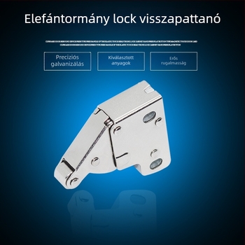 Elefántorrú zár rejtett zárómechanizmussal és visszacsapó szerkezettel – ajtózár és rugós eszköz a ventillációs ablakhoz
