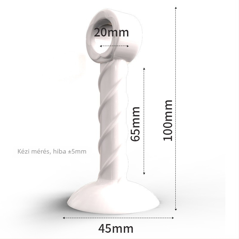 Hosszabbított 10 cm-es ajtócsapó, fúrás nélküli szerelés, védő párna az ajtó fogantyújához, szilikon-plasztik fürdőszobai ajtóhoz, modell E18