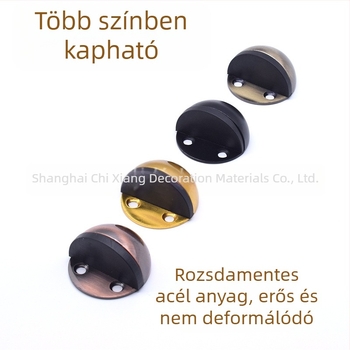 Rozsdamentes acélból készült fúrás nélküli felső ajtóstop, üvegajtókhoz