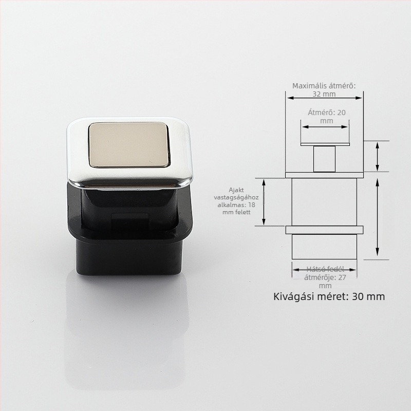 Szekrény- és gardróbajtó fogantyú alumíniumötvözetből, modern minimalist stílus, egynyílású kis fogantyú