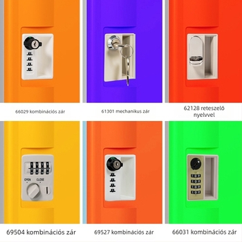 Mechanikus négyjegyű kombinációs zár ABS műanyag és acél szekrényekhez — minimalist dizájn