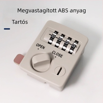 Mechanikus négyjegyű kombinációs zár ABS műanyag és acél szekrényekhez — minimalist dizájn