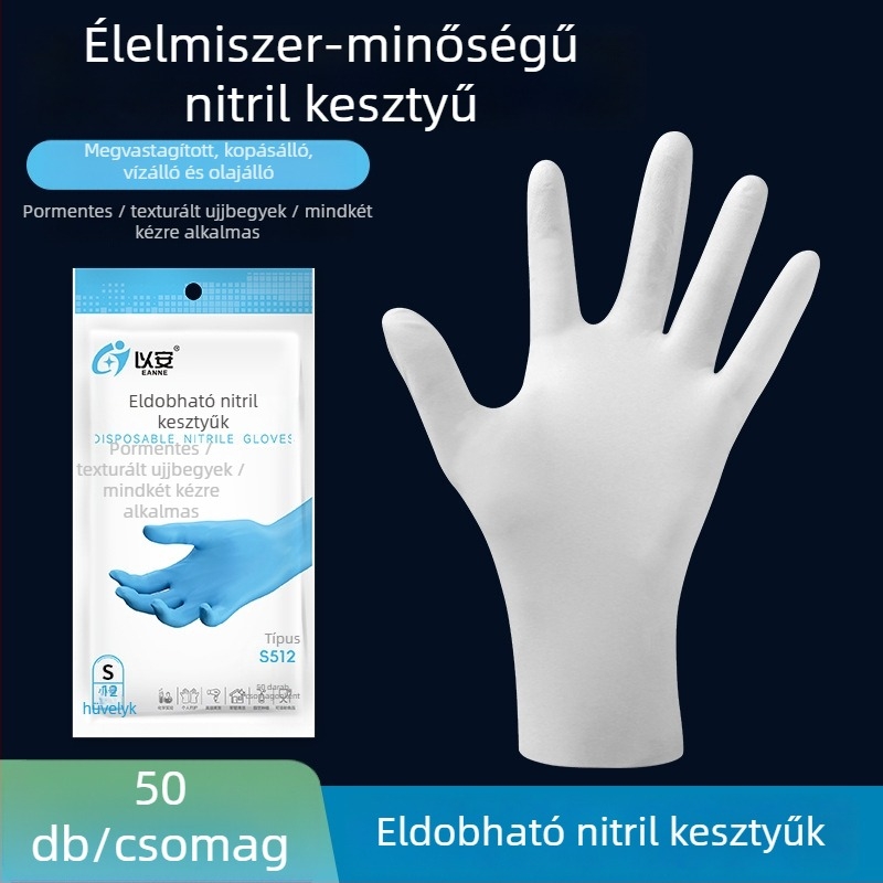 To Ann egyszer használatos mosogatókesztyűk, vízállóak, hosszúak, élelmiszer-minőségűek, háztartási használatra