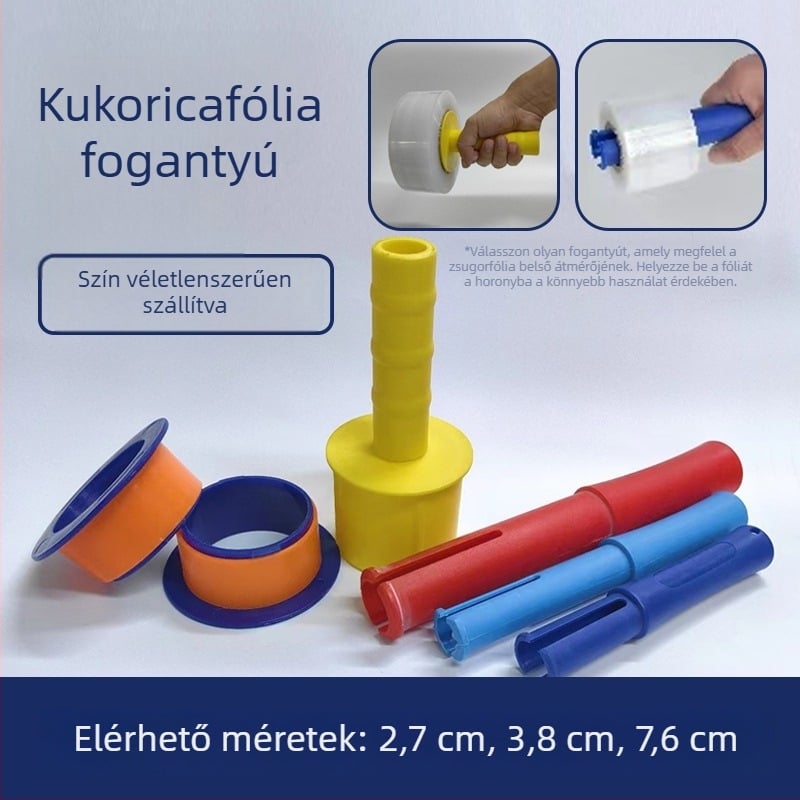 Műanyag fóliakezelő fogó és kézvédő a nyújtott fóliához