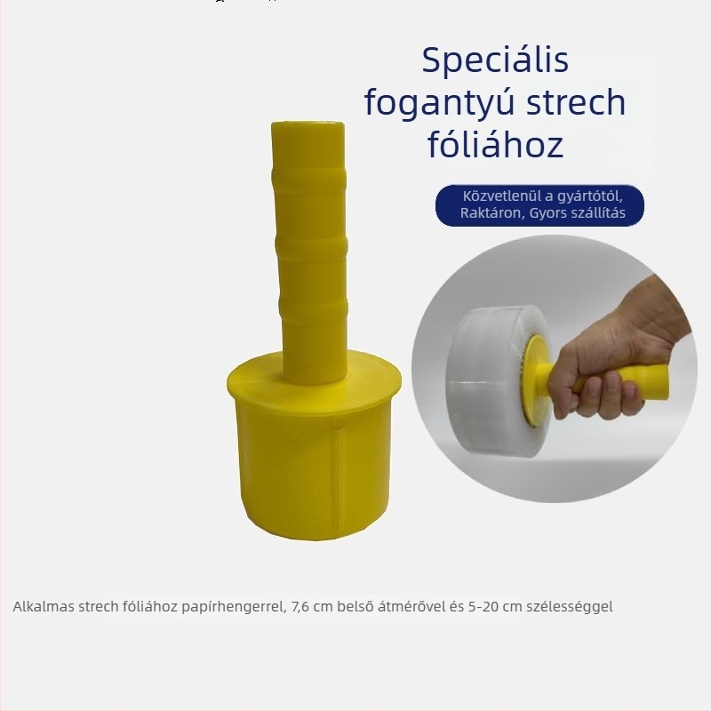 Műanyag fóliakezelő fogó és kézvédő a nyújtott fóliához