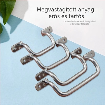 304 rozsdamentes acél fogantyú UWANSS/UHFNSS110/120/160/200, szögletes és kettős görbületű