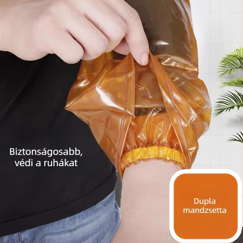 Vízálló PVC ujjvédők kőfeldolgozáshoz, kopásálló, olaj- és szennyeződésálló, felnőtteknek