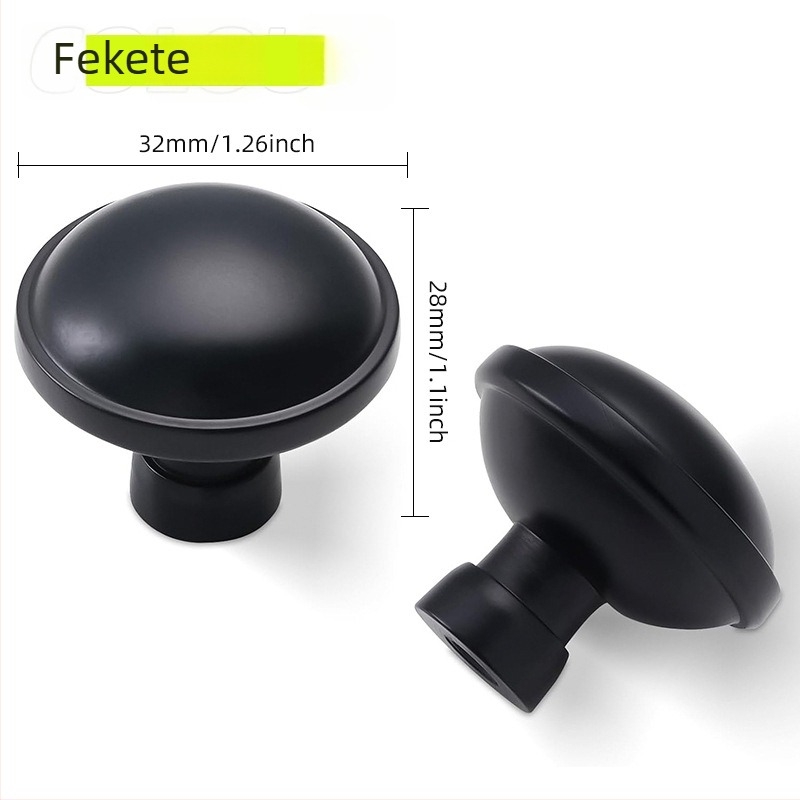 Konyhaszekrény gombok cinkötvözetből, pezsgő bronz felülettel, aranyszínű fiókgombok, egy lyukú fogantyú