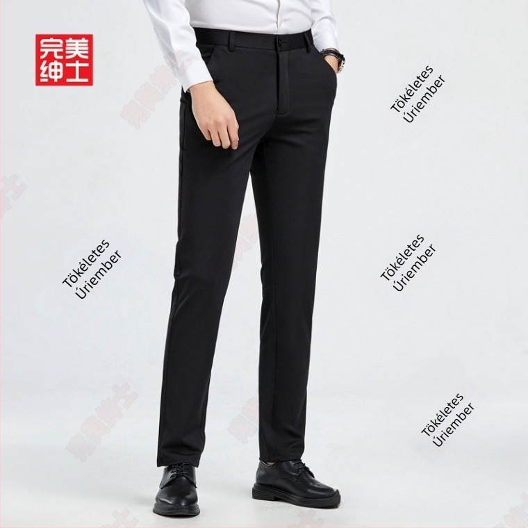 Férfi Corduroy öltöny nadrág, slim fit, 3/4 hossz, drapírozott esés, prémium minőség
