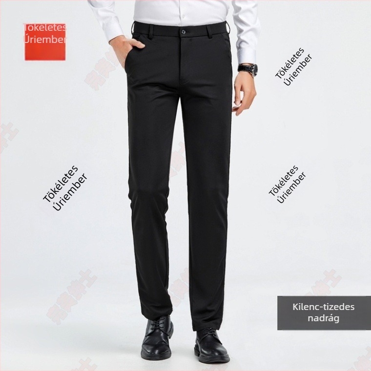 Férfi Corduroy öltöny nadrág, slim fit, 3/4 hossz, drapírozott esés, prémium minőség