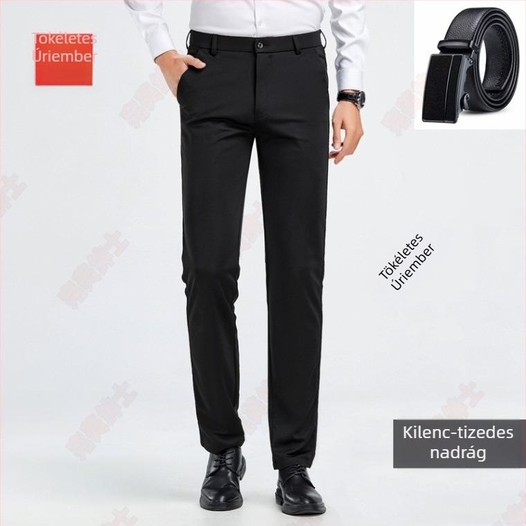Férfi Corduroy öltöny nadrág, slim fit, 3/4 hossz, drapírozott esés, prémium minőség