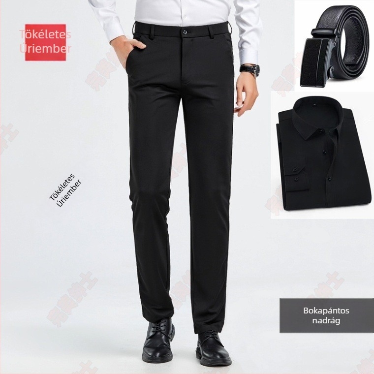 Férfi Corduroy öltöny nadrág, slim fit, 3/4 hossz, drapírozott esés, prémium minőség