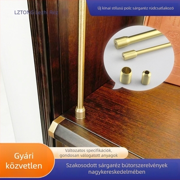 Új kínai stílusú réz rúd csatlakozó szekrényekhez és polcokhoz