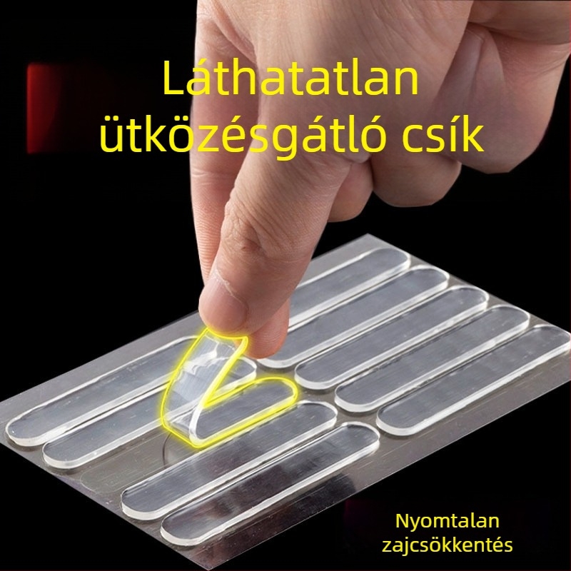 Silikonból készült ütéscsillapító ajtóvédő szalag, öntapadó falvédő kilincsekhez és ajtókhoz