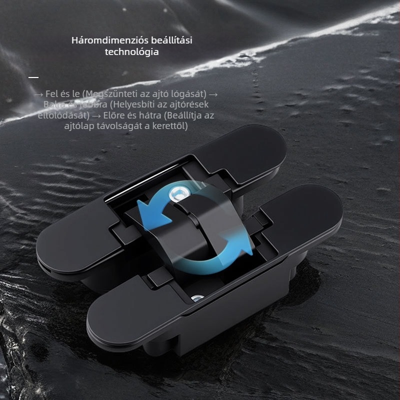 3D állítható rejtett ajtópánt, 180°-os belső/külső nyitás, rejtett hajtogatott ajtó