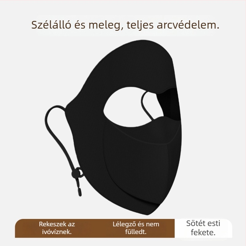 Mosható teljes arctöröl masz nőknek, divatos facekini őszre és télre, szélálló és hideg elleni védelem