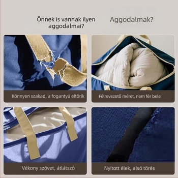 Költöztető ruhatároló táskák, extrém nagy kapacitás, nem szövött anyagból készült utazási rendszerezők, szövött textúra kígyó bőr hatású zsebekkel