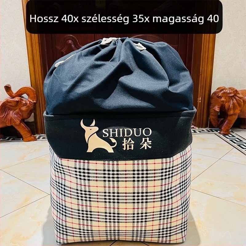 Sűrített vászon tároló doboz kollégiumi ruhákhoz, paplanokhoz és játékokhoz – otthoni és költöztetési textil szervező