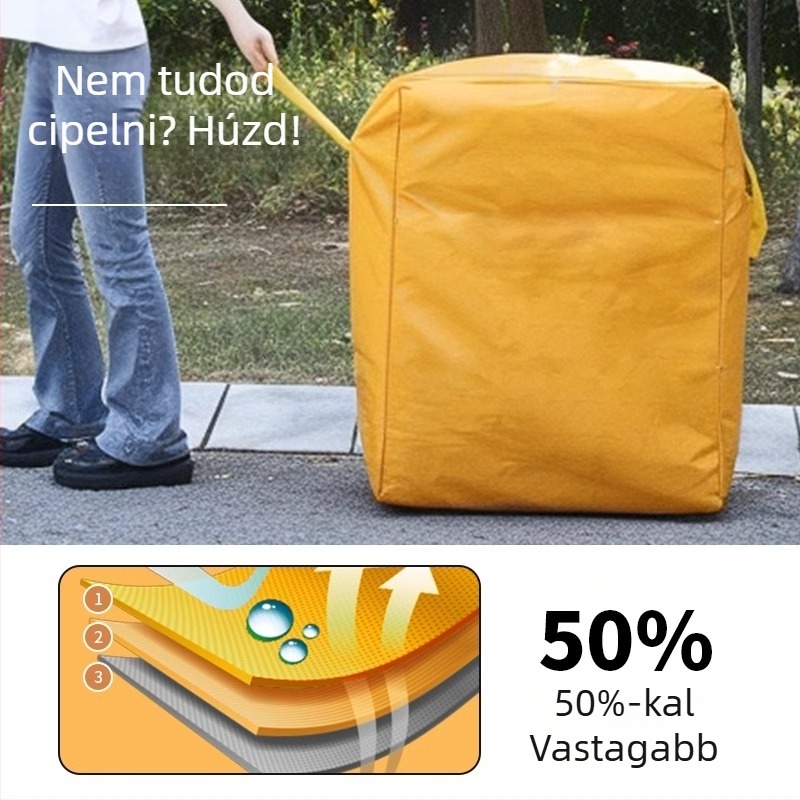Nagy kapacitású költöző tároló táska ruhák és paplanok számára