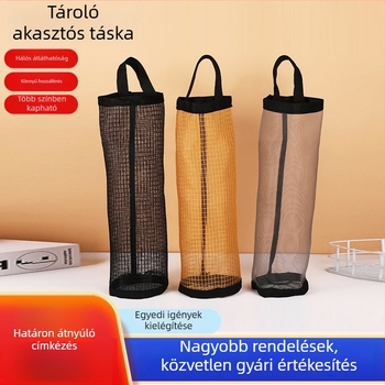 Konyhai falra szerelt műanyag zacskók tárolója kihúzható adagolóval