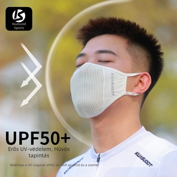 Cross-Speed Ice Silk kerékpáros maszk – szélvédő, porálló, légáteresztő, sporthoz és futáshoz, UV védelemmel