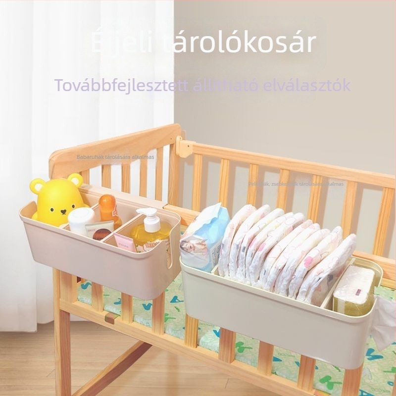 Függő pelenkatartó kosár bölcsőhöz