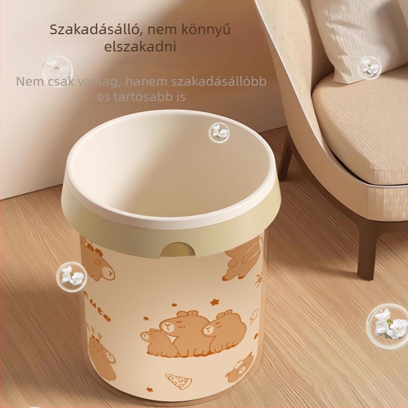Háztartási szemeteszsákok húzókötős, vastagított, szakadásálló, kézben hordozható, konyhai műanyag zsákok