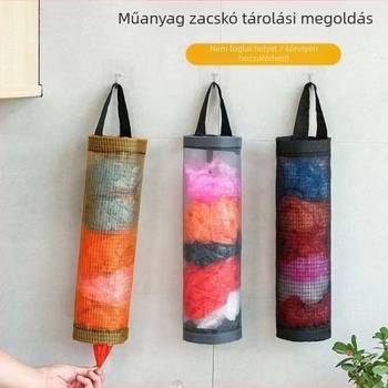 Fali konyhai zacskó adagoló és műanyag zacskók tárolója