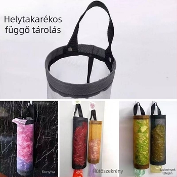 Fali konyhai zacskó adagoló és műanyag zacskók tárolója