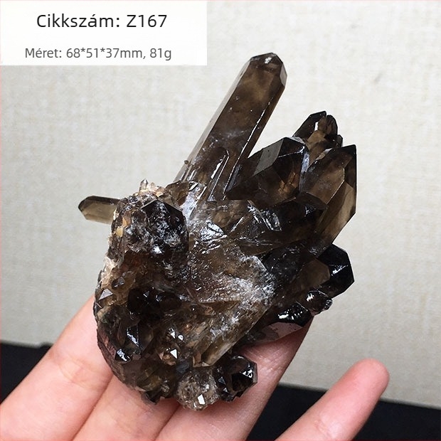 Természetes fekete kristály, mini klaszter fekete teás kristály, nyers kő példány, otthoni asztali dekoráció