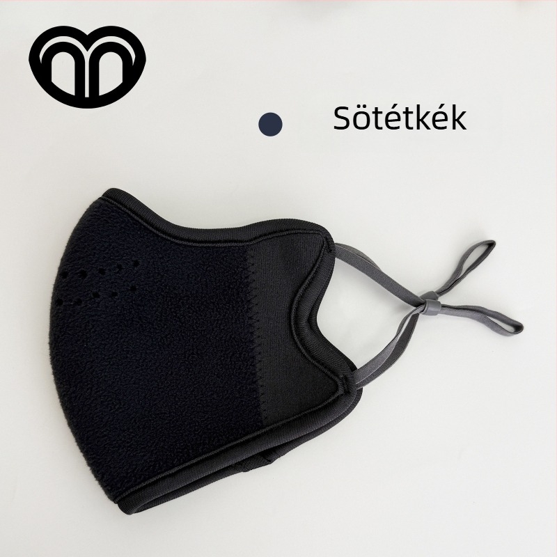 Őszi–téli polár fleece meleg arcmaszk, uniszex, kerékpározáshoz, fleece béléses, szemzugok védelme és optikailag karcsúbb arc
