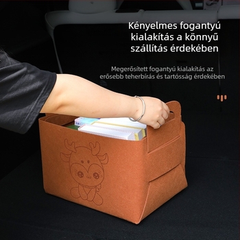Összecsukható autós tároló doboz – Többfunkciós szervező a csomagtartóhoz, karikatúra stílusú