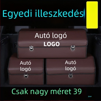 Autócsomagtartó rendező, belső tároló doboz, többfunkciós autós tároló