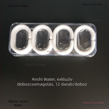 C‑alakú műanyag zuhanyfüggöny horogok és függönygyűrűk – zuhanyfüggönyhöz, ágyfüggöny gyűrűk, kabát- és ruhatárolók