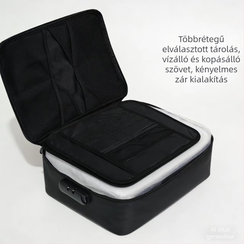 Okmánytároló táska és utazási rendező a poggyászhoz