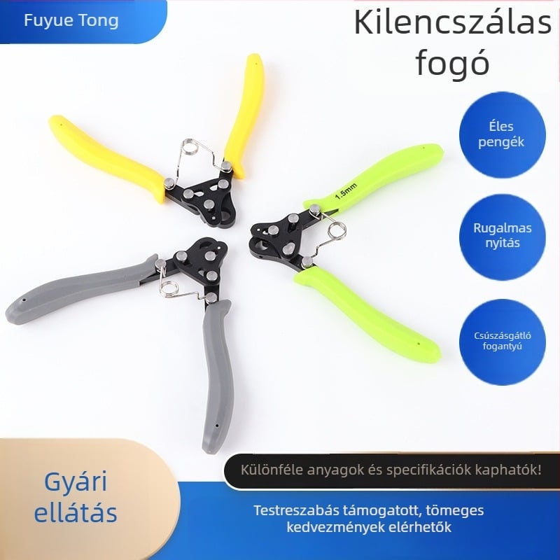 9 formájú ékszerész fogó – körkörös, hegyes és ívelt orrú a DIY dróttekercseléshez
