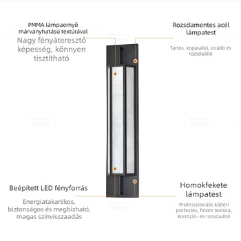 Modern kínai stílusú kültéri vízálló falikar teraszhoz, kerthez, villaudvarhoz és kapuszlopokra