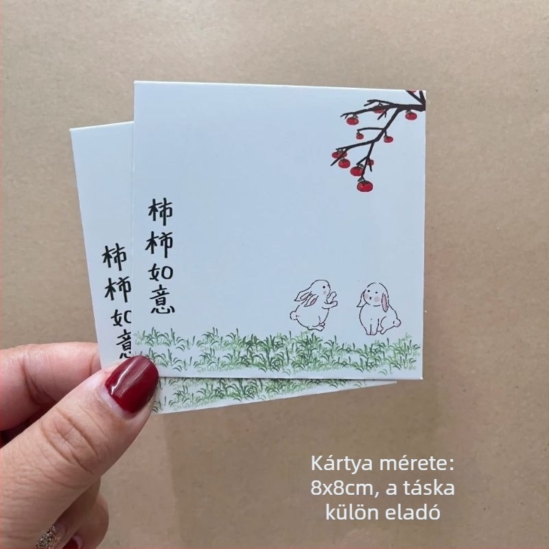 100 darab csomagoló kártya kézműves karkötőkhez, DIY béke- és boldogság karkötő kártyák, ékszerek porvédő tasakok