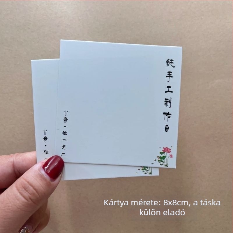 100 darab csomagoló kártya kézműves karkötőkhez, DIY béke- és boldogság karkötő kártyák, ékszerek porvédő tasakok