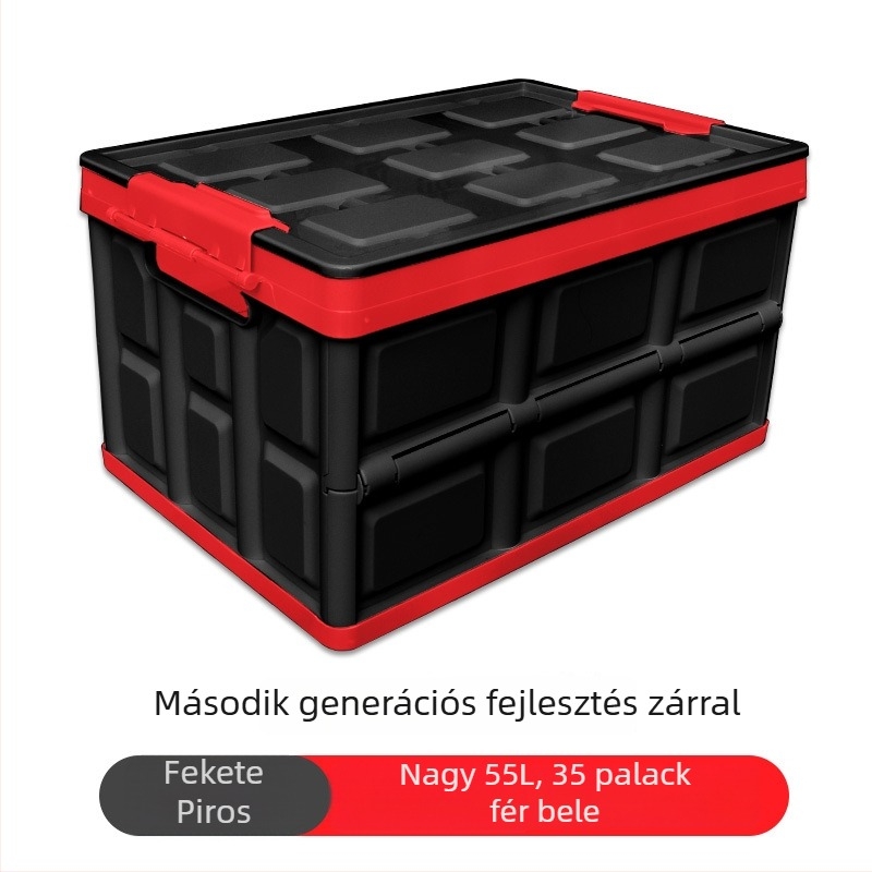 Autócsomagtartó tároló doboz, összecsukható rendező, műanyag belső tároló doboz