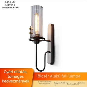 Üveg kristályhatású fali lámpa nappalihoz és folyosóra