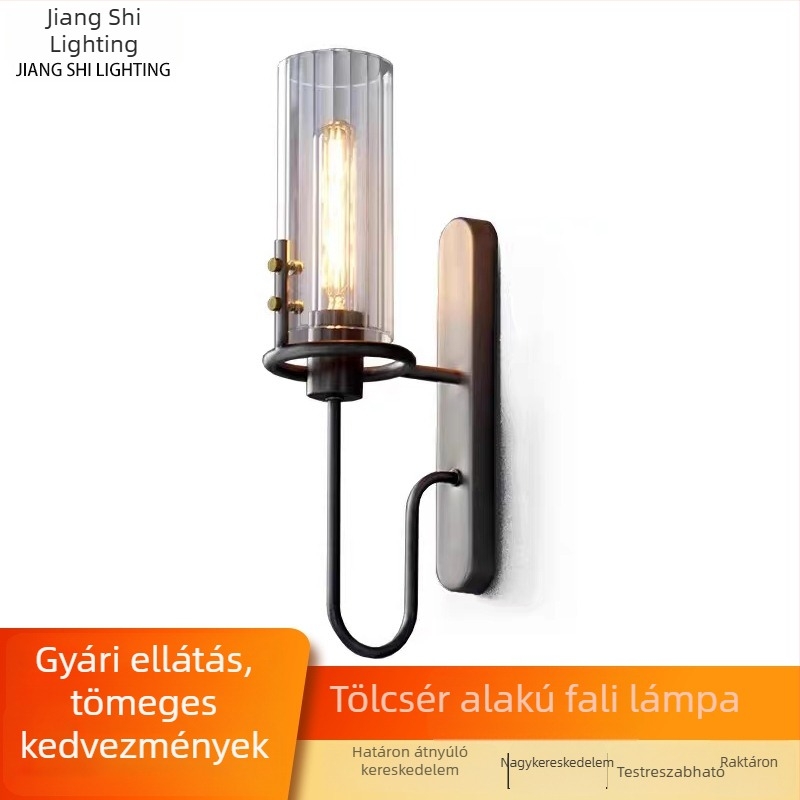 Üveg kristályhatású fali lámpa nappalihoz és folyosóra