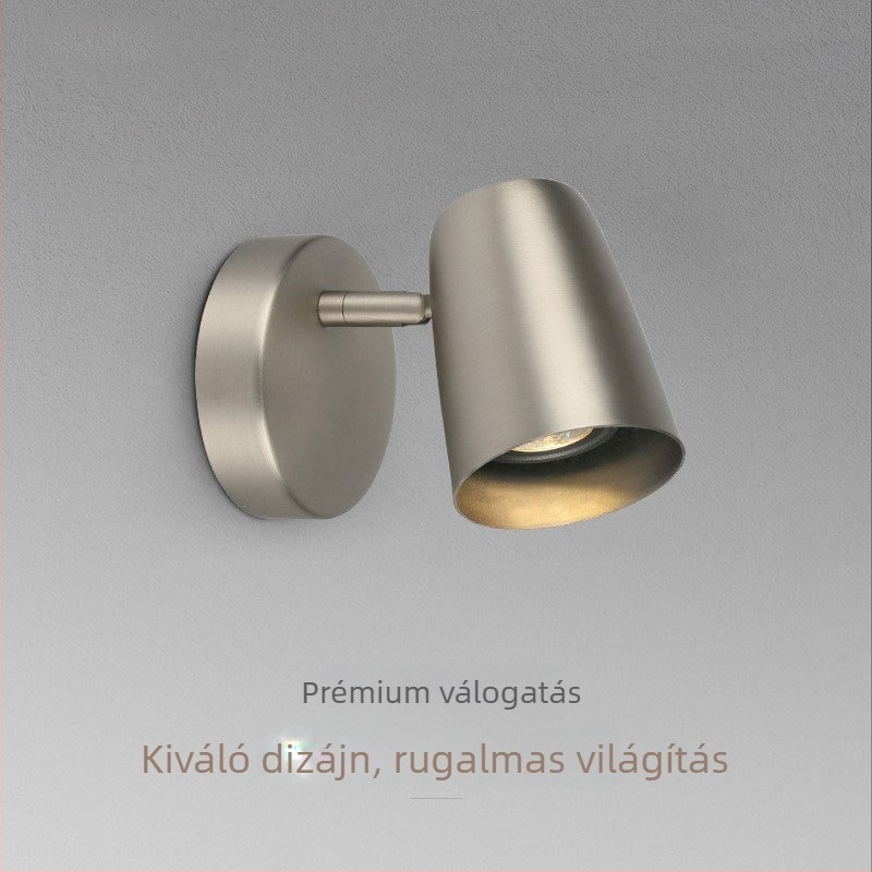 LED éjjeli olvasólámpa forgatható karral, skandináv modern minimalist falikar