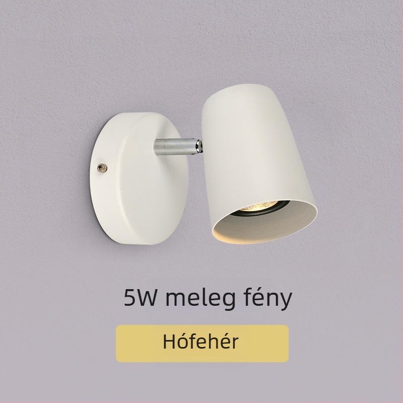 LED éjjeli olvasólámpa forgatható karral, skandináv modern minimalist falikar