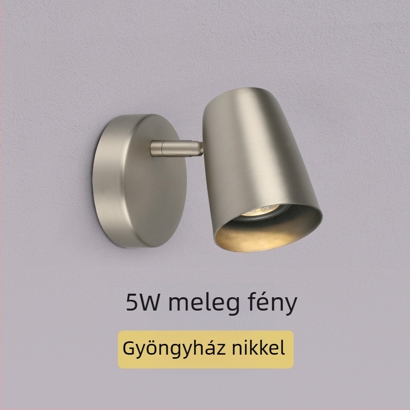 LED éjjeli olvasólámpa forgatható karral, skandináv modern minimalist falikar