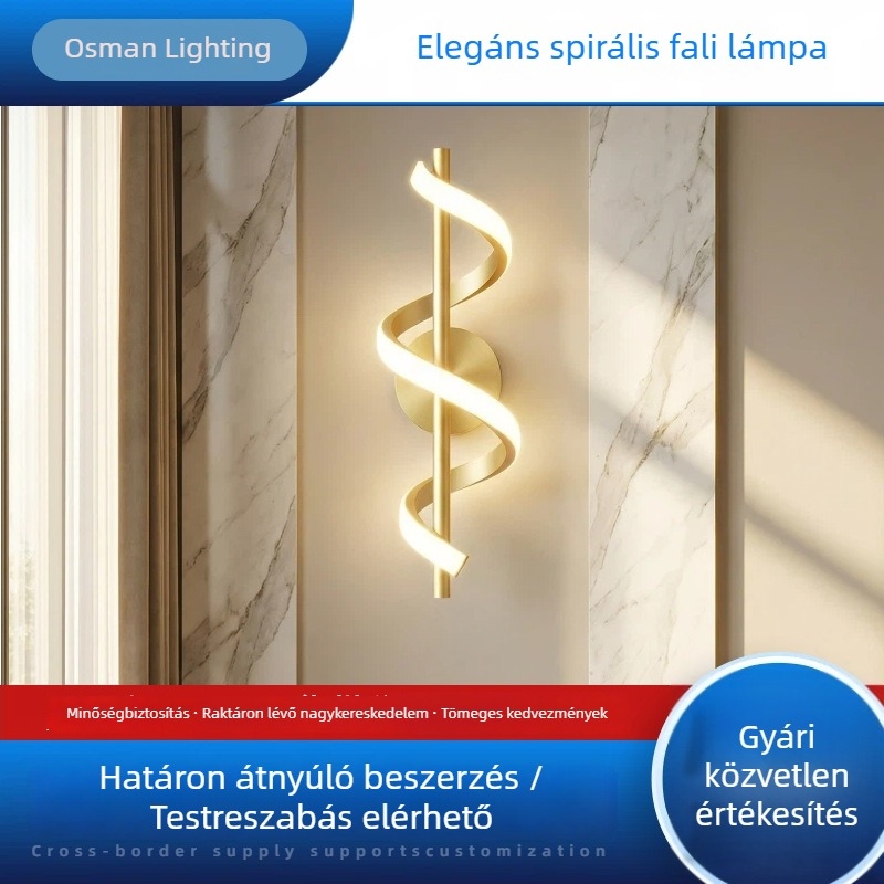 Modern minimalist LED falikar szilikon árnyékkal a TV hátteréhez és a hálószobához